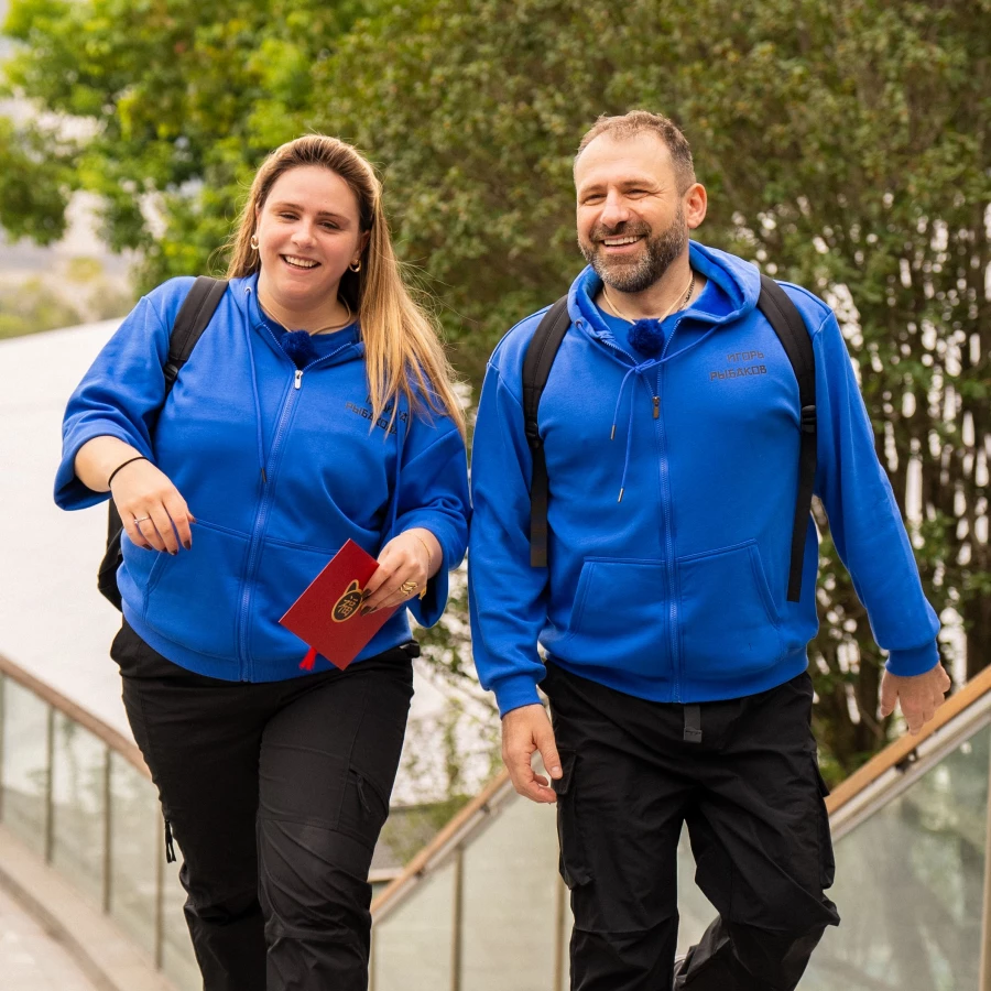 Игорь Рыбаков и Полина Рыбакова.