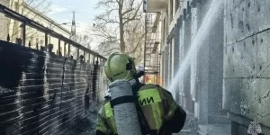  В Барнауле загорелся строящийся ЖК «Меланж»