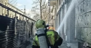  В Барнауле загорелся строящийся ЖК «Меланж»