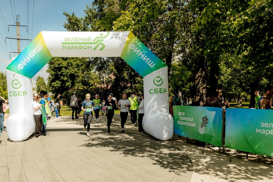 Спортивный, благотворительный и семейный праздник СберПрайм Зелёный Марафон.