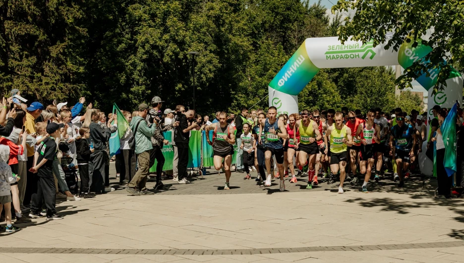 Спортивный, благотворительный и семейный праздник СберПрайм Зелёный Марафон.