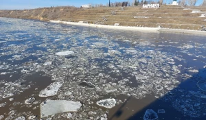 Ледоход на Оби. 