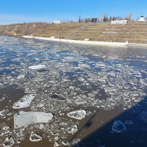 Ледоход на Оби. 