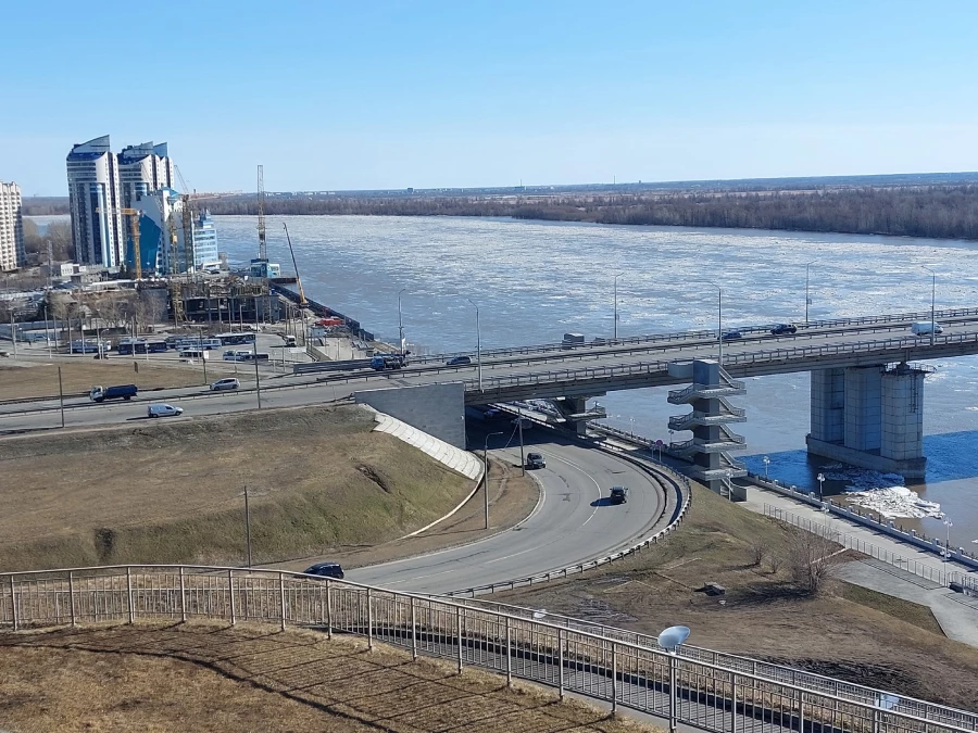 Ледоход на Оби.