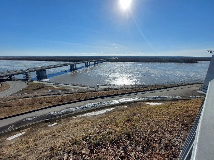 Ледоход на Оби.