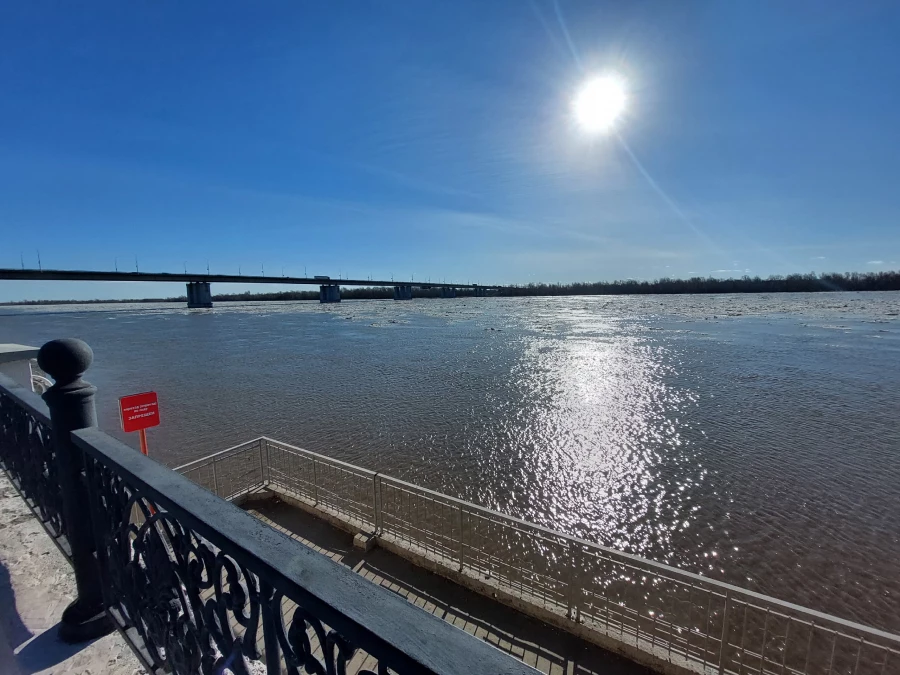 Ледоход на Оби.