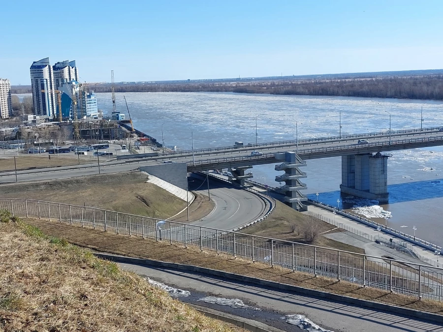 Ледоход на Оби.