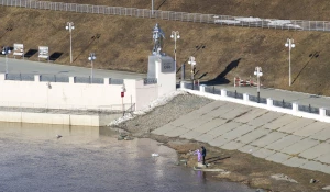 Ледоход в Барнауле, 9 апреля 2026. 