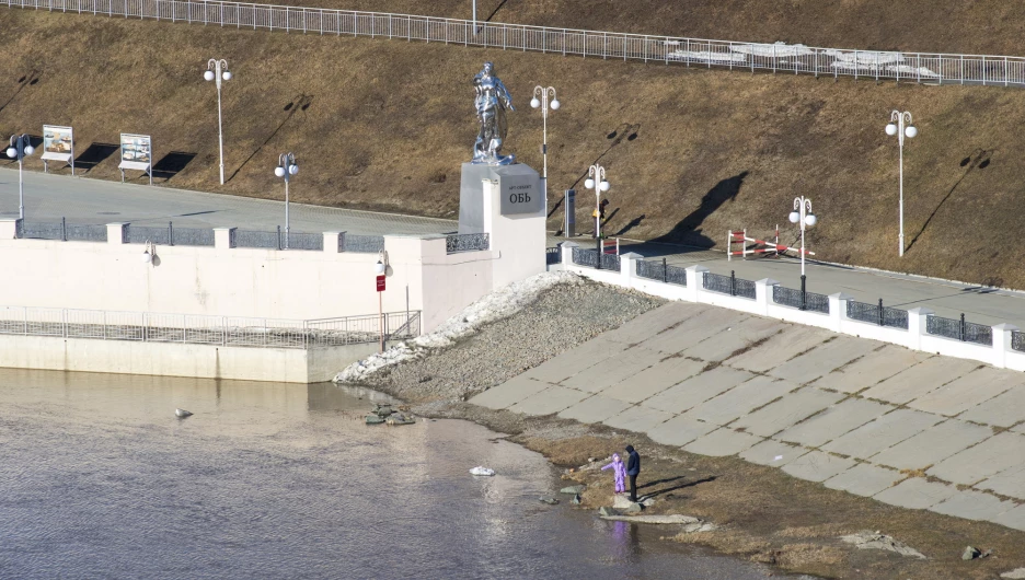 Ледоход в Барнауле, 9 апреля 2026. 