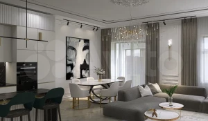 Квартира с видом на Барнаул из ванной комнаты.