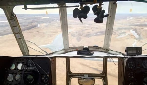 Вылет для ликвидации ледовых заторов на реке Обь.