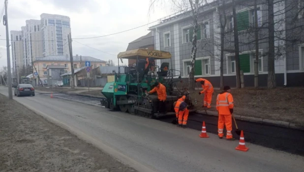 Ремонт дорог в Барнауле.