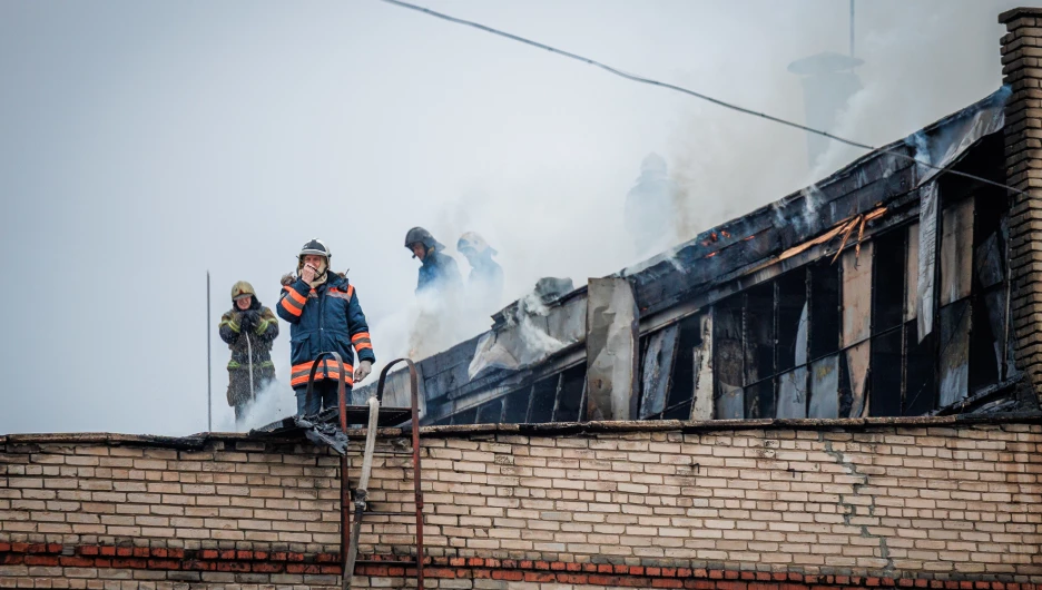 Пожар на пр. Космонавтов.