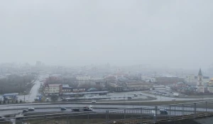 Дождь со снегом в Барнауле.