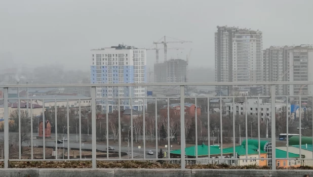 Дождь со снегом в Барнауле.