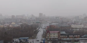 Дождь со снегом в Барнауле.