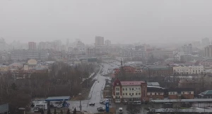 Дождь со снегом в Барнауле.