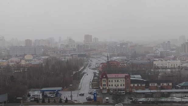 Дождь со снегом в Барнауле.