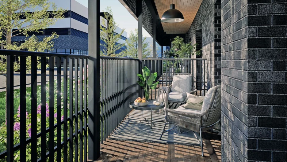 Квартира с личной террасой в новостройке Барнаула.