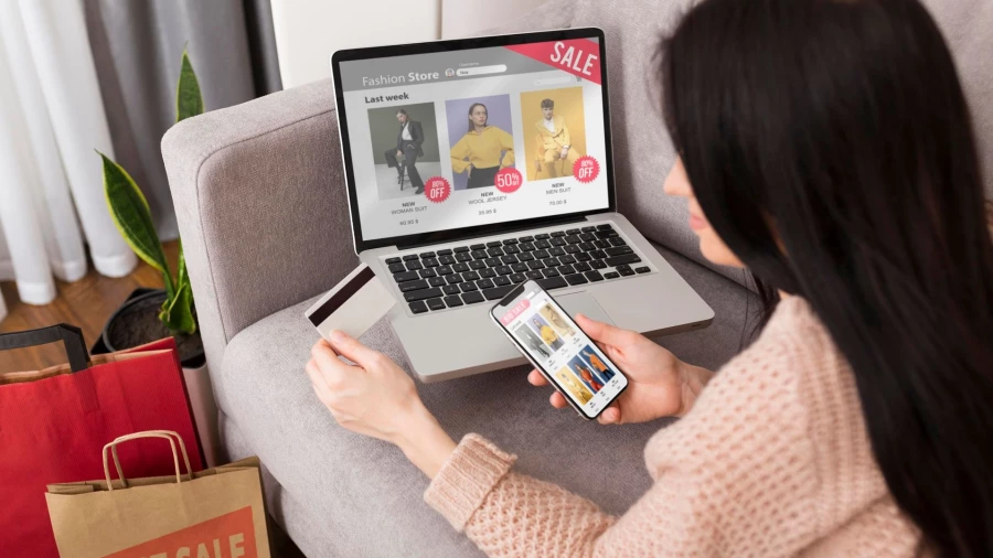 Онлайн-шопинг.