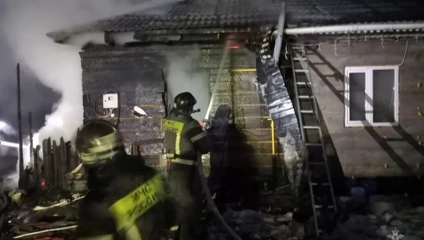 Пожар в Березовке.