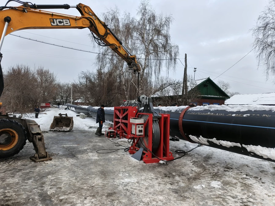 Реконструкция канализационного коллектора по ул. Красный Текстильщик в Барнауле.