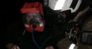 Пожар в многоэтажке Барнаула.