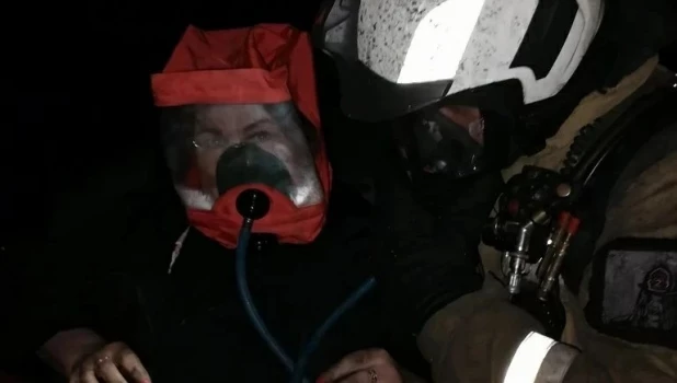 Пожар в многоэтажке Барнаула.