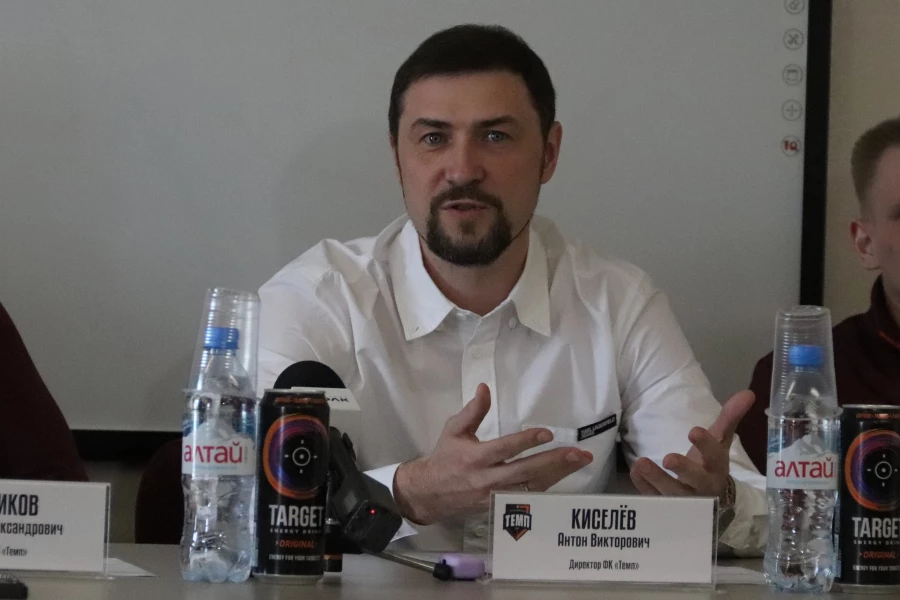 Предсезонная пресс-конференция ФК «Темп». Антон Киселев
