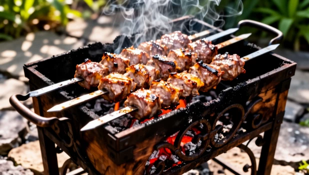 Шашлык. Мангал.