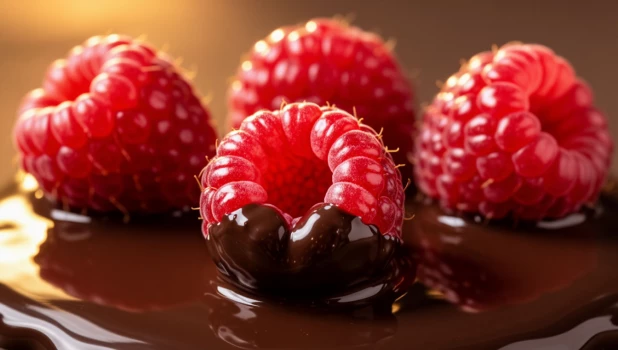 Малина в шоколаде.