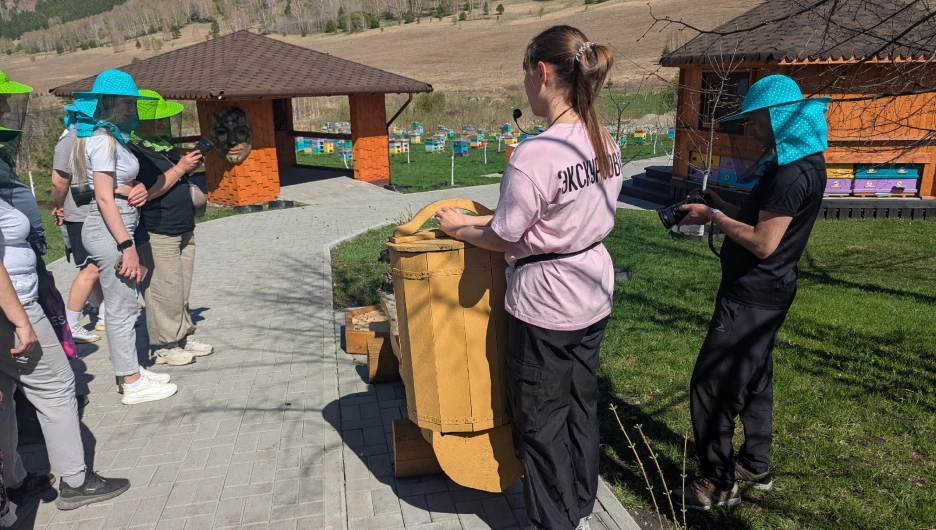На Алтае приглашают погладить пчел, поспать на них и попробовать мед.