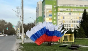 Украшенный Барнаул к 9 мая.