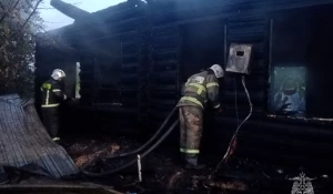 Пожар в частном доме села Титовка Егорьевского района.