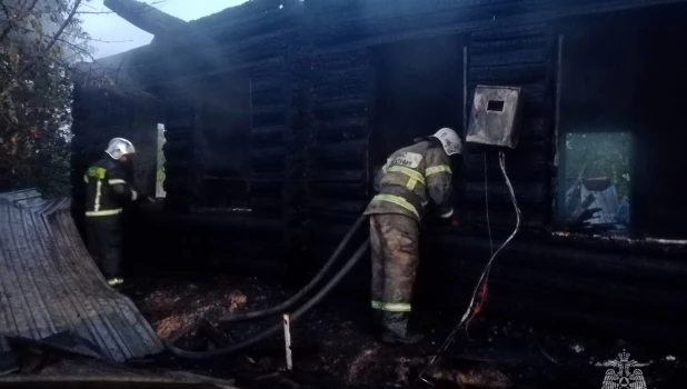 Пожар в частном доме села Титовка Егорьевского района.