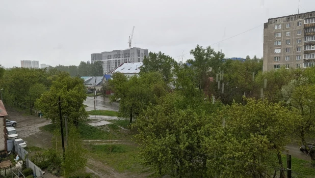 Дождь в Барнауле. Погода. 