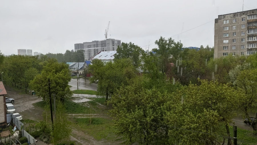 Дождь в Барнауле. Погода. 