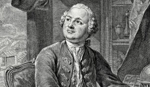 М. В. Ломоносов. Бумага, гравюра резцом. Э. Фессар и К. А. Вортман. 1757 г.