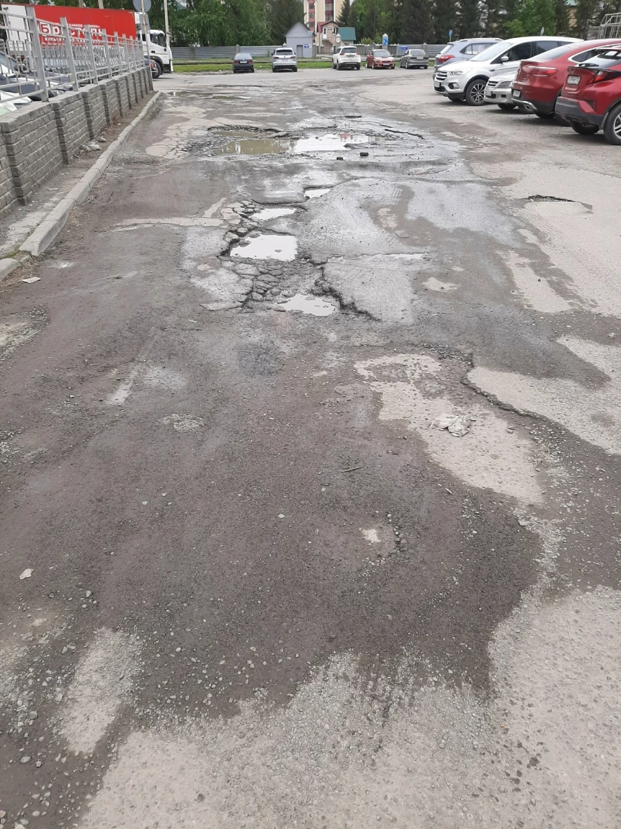 Начало дороги к барнаульской Рублевке.