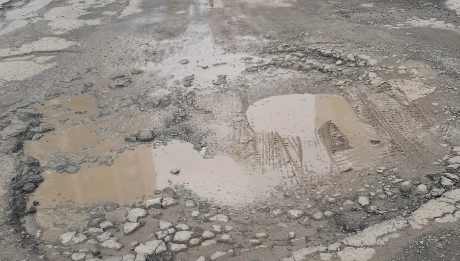 Начало дороги к барнаульской Рублевке.