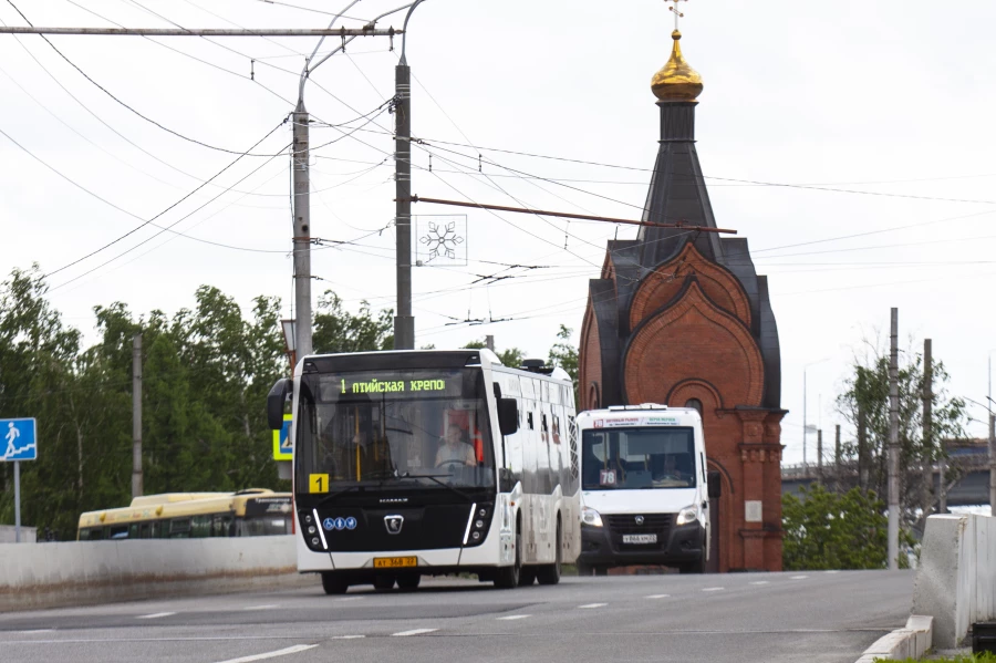 Общественный транспорт, автобус, дорога, маршрутка, город
