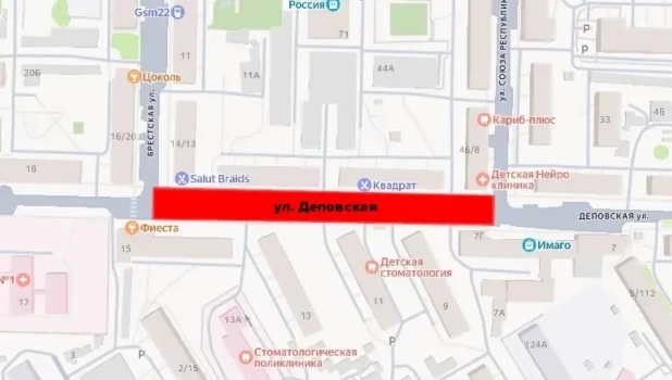 Схемы движения автомобилей в Барнауле.