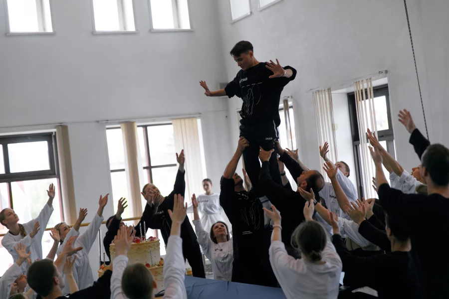 Репетиция балета «Петрушка».