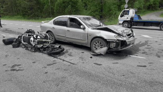 В ДТП на алтайской трассе погиб мотоциклист