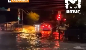 Ливень в Хабаровске.