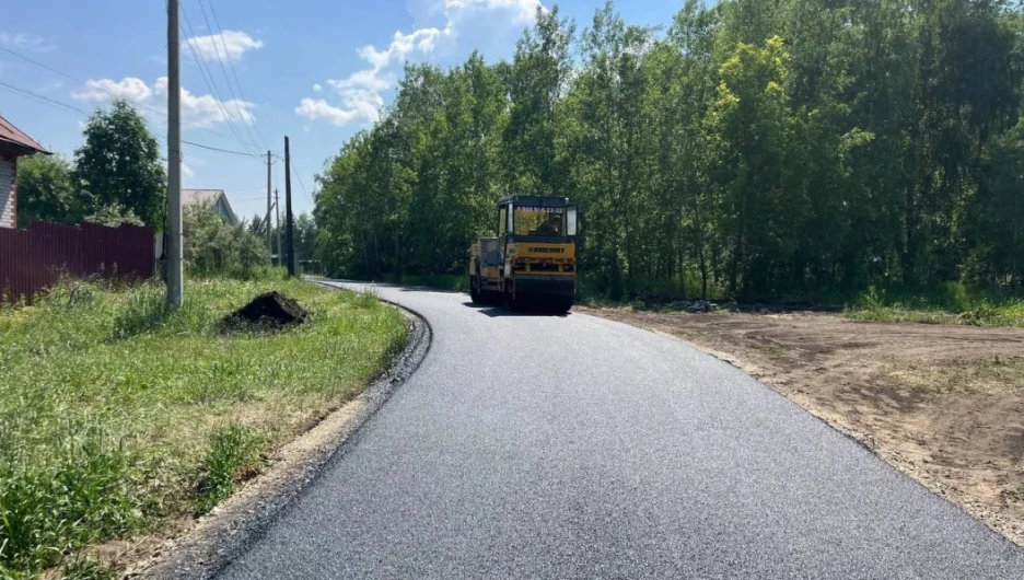 Ремонт дорог в пригороде Барнаула
