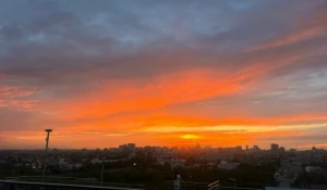 Закат в Барнауле.