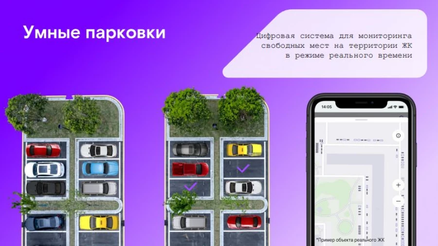 Умные парковки компании «Ростелеком».