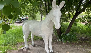 Закрасили фигуры в барнаульском дворе.