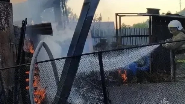 Пожар в Бийске. 